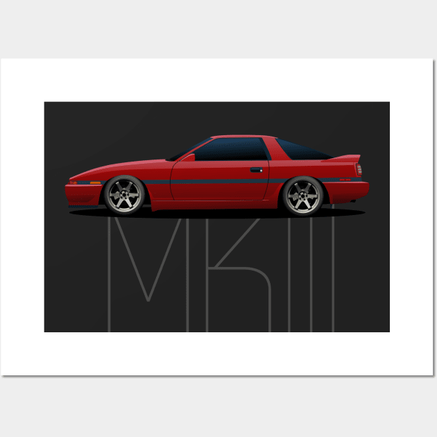 Supra Mk3 Wall Art by AutomotiveArt